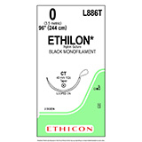 ETHICON Suture, ETHILON, Taper Point, CT, 48", Size 0, 2 dozens. MFID: L886T (USA ONLY)