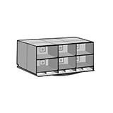 ETHICON LAZY SUSAN RACK, 3-Wide, 6 Modular Racks, 15 3/8" x 11 1/2" x 20 3/4". MFID: LS3 (USA ONLY)