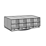 ETHICON LAZY SUSAN RACK, 4-Wide, 8 Modular Racks, 20 1/2" x 11 1/2" x 20 3/4". MFID: LS4 (USA ONLY)