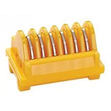 ETHICON LIGACLIP EXTRA Ligating Clips, Titanium, Open/endo, Large, 6 Clips per Cartridge, Yellow. MFID: LT400