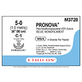 ETHICON Suture, PRONOVA, Taper Point, C-1 / C-1, 4-36", Size 5-0. MFID: M3720