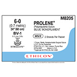 ETHICON Suture, PROLENE, Taper Point, BV-1 / BV-1, 2-24", Size 6-0. MFID: M8205 (USA ONLY)