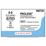 ETHICON Suture, PROLENE, Taper Point, BV130-5 / BV130-5, 4-18", Size 8-0. MFID: M8730 (USA ONLY)