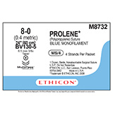 ETHICON Suture, PROLENE, Taper Point, BV130-5 / BV130-5, 4-24", Size 8-0. MFID: M8732 (USA ONLY)