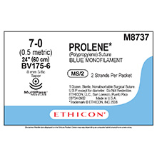 ETHICON Suture, PROLENE, Taper Point, BV175-6 / BV175-6, 2-24", Size 7-0. MFID: M8737