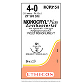 ETHICON Suture, Dental, MONOCRYL Plus, Taper Point, SH, 27", Size 4-0. MFID: MCP315H (USA ONLY)