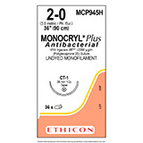 ETHICON Suture, Dental, MONOCRYL Plus, Taper Point, CT-1, 36", Size 2-0. MFID: MCP945H (USA ONLY)