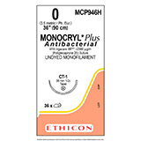 ETHICON Suture, Dental, MONOCRYL Plus, Taper Point, CT-1, 36", Size 0. MFID: MCP946H (USA ONLY)