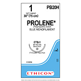 ETHICON Suture, PROLENE, ETHIGUARD - Blunt Point, CTB-1, 30", Size 1. MFID: PB20H (USA ONLY)