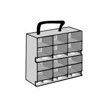 ETHICON Portable Carrying Rack, 1-Sided. MFID: PCR1