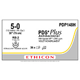 ETHICON Suture, PDS Plus, Taper Point, RB-2 / RB-2, 30", Size 5-0. MFID: PDP148H (USA ONLY)