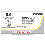 ETHICON Suture, PDS Plus, Taper Point, RB-1 / RB-1, 30", Size 5-0. MFID: PDP320H (USA ONLY)