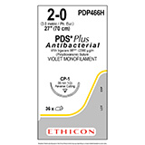 ETHICON Suture, PDS Plus, Reverse Cutting, CP-1, 27", Size 2-0. MFID: PDP466H (USA ONLY)