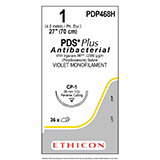 ETHICON Suture, PDS Plus, Reverse Cutting, CP-1, 27", Size 1. MFID: PDP468H (USA ONLY)