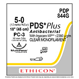 ETHICON Suture, PDS Plus, Precision Cosmetic - Conventional Cutting PRIME, PC-3, 18", Size 5-0. MFID: PDP844G (USA ONLY)
