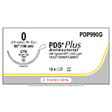 ETHICON Suture, PDS Plus, Taper Point, CTX, 36", Size 0. MFID: PDP990G