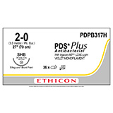 ETHICON Suture, PDS Plus, ETHIGUARD - Blunt Point, SHB, 27", Size 2-0. MFID: PDPB317H (USA ONLY)