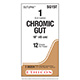 ETHICON Suture, Surgical Gut - Chromic, SUTUPAK Pre-Cut Sutures, 12-18", Size 1, 2 dozens. MFID: SG15T
