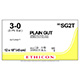 ETHICON Suture, Surgical Gut - Plain, SUTUPAK Pre-Cut Sutures, 12-18", Size 3-0, 2 dozens. MFID: SG2T