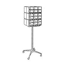 ETHICON IV Pole with Rack, 18 1/4" x 16 1/2" x 56 1/2", Includes: 18 Module Racks, 15 Module Clips, 30 Divider Panels. MFID: SPR1