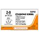 ETHICON Suture, ETHIBOND EXCEL, Size 2-0, 5-30", Green & White Braided, Needle SH-2, Taper Point, 1/2 Circle, 1/4" x 1/8" x 1/16" Soft TFE Polymer Pledgets, 6/bx. MFID: SXP82N