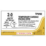 ETHICON Suture, Surgical Stainless Steel, Temporary Pacing Wire, SH / SKS-3, 2-24", 2-0. MFID: TPW92 (USA ONLY)