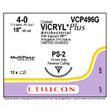 ETHICON PROLENE POLYPROPYLENE Suture, Size 4-0, 18", Undyed Braided, Needle PS-2, 3/8 Circle, 1 dz/bx. MFID: VCP496ZG
