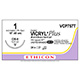 ETHICON Suture, Coated VICRYL Plus, Reverse Cutting, OS-8, 3-18", Size 1, 2 dozens. MFID: VCP757T