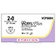 ETHICON Suture, Coated VICRYL Plus, Reverse Cutting, CP-2, 27", Size 2-0. MFID: VCP869H