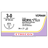 ETHICON Suture, Coated VICRYL Plus, Taper Point, CT-1, 36", Size 3-0. MFID: VCP944H (USA ONLY)