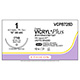 ETHICON Suture, Coated VICRYL Plus, ETHIGUARD - Blunt Point, CTX-B, 8-18", Size 1. MFID: VCPB725D