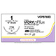 ETHICON Suture, Coated VICRYL Plus, ETHIGUARD - Blunt Point, CTB-1, 8-18", Size 1. MFID: VCPB765D