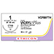 ETHICON Suture, Coated VICRYL Plus, ETHIGUARD - Blunt Point, CTX-B, 36", Size 1. MFID: VCPB977H