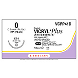 ETHICON Suture, Coated VICRYL Plus, Taper Point, CT-1, 8-27", Size 0. MFID: VCPP41D (USA ONLY)