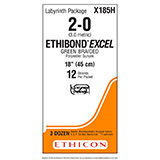 ETHICON Suture, ETHIBOND EXCEL, SUTUPAK Pre-Cut Sutures, 12-18", Size 2-0. MFID: X185H (USA ONLY)