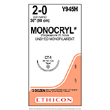 ETHICON Suture, MONOCRYL, Taper Point, CT-1, 36", Size 2-0. MFID: Y945H (USA ONLY)