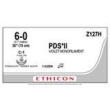 ETHICON Suture, PDS II, Taper Point, C-1 / C-1, 30", Size 6-0. MFID: Z127H (USA ONLY)