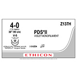 ETHICON Suture, PDS II, TAPERCUT, V-5 / V-5, 36", Size 4-0. MFID: Z137H (USA ONLY)