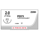 ETHICON Suture, PDS II, Taper Point, CT-1, 27", Size 2-0. MFID: Z259H (USA ONLY)