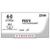 ETHICON Suture, PDS II, Taper Point, SH-1, 27", Size 4-0. MFID: Z310H (USA ONLY)