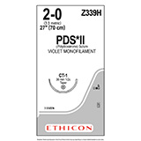 ETHICON Suture, PDS II, Taper Point, CT-1, 27", Size 2-0. MFID: Z339H (USA ONLY)