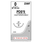 ETHICON Suture, PDS II, Taper Point, CT, 36", Size 0, 2 dozens. MFID: Z358T (USA ONLY)