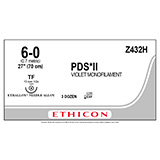 ETHICON Suture, PDS II, Taper Point, TF, 27", Size 6-0. MFID: Z432H (USA ONLY)
