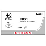 ETHICON Suture, PDS II, Reverse Cutting, FS-1, 27", Size 4-0. MFID: Z441H (USA ONLY)