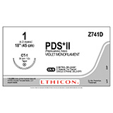 ETHICON Suture, PDS II, Taper Point, CT-1, 8-18", Size 1. MFID: Z741D (USA ONLY)