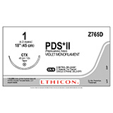 ETHICON Suture, PDS II, Taper Point, CTX, 8-18", Size 1. MFID: Z765D (USA ONLY)