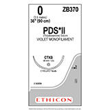 ETHICON Suture, PDS II, ETHIGUARD - Blunt Point, CTX-B, 36", Size 0, 2 dozens. MFID: ZB370 (USA ONLY)