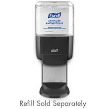 PURELL ES4 Hand Sanitizer Dispenser, Push-Style, for PURELL 1200mL Hand Sanitizer, Graphite. MFID: 5024-01
