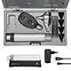HEINE BETA 200 LED Diagnostic Set: BETA 200 LED Ophthalmoscope, BETA 200 LED Fiber Optic Otoscope, BETA4 USB Rechargeable Handle, USB Cord, Power Supply. MFID: A-132.28.388