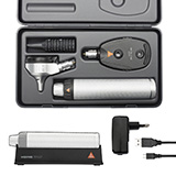 HEINE BETA LED Diagnostic Set: BETA 200 LED Ophthalmoscope, BETA 400 LED Fiber Optic Otoscope, BETA4 USB Rechargeable Handle, USB Cord, Power Supply. MFID: A-153.28.388